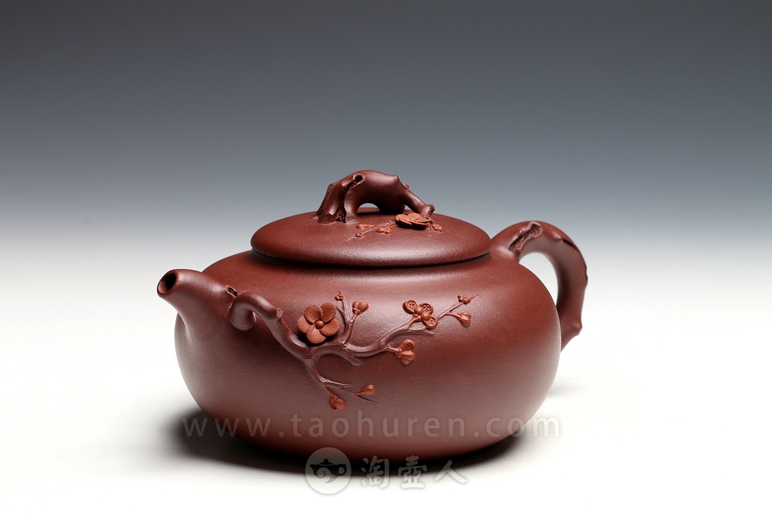 宜兴紫砂壶名家周敏《大喜梅》紫砂壶原矿全手工优惠全场包邮真品保证