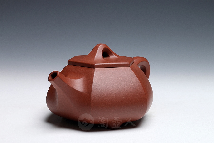 宜兴紫砂壶名家赵月萍《六方石瓢》紫砂壶原矿全手工优惠全场包邮真品