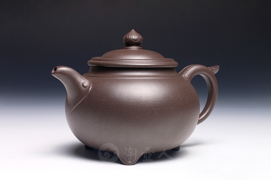 正宗原矿宜兴紫砂壶-称心如意-邵顺生全手工制作-原矿青灰泥紫砂泥料