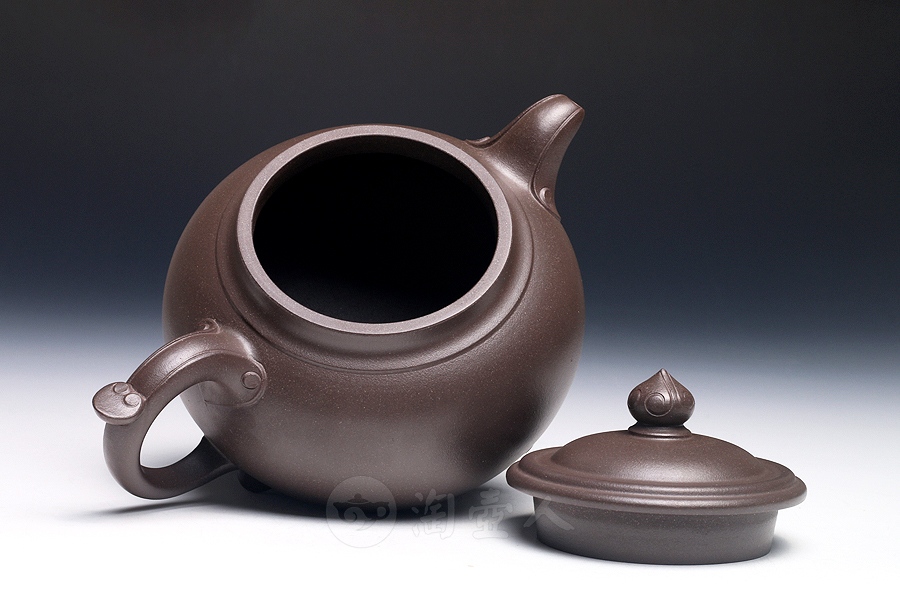 正宗原矿宜兴紫砂壶-称心如意-邵顺生全手工制作-原矿青灰泥紫砂泥料