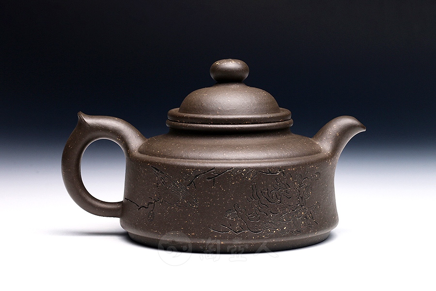 宜兴名家鲍志强紫砂壶作品《秦钟壶》原矿全手工优惠全场包邮真品保证