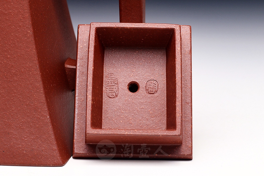 正宗原矿宜兴紫砂壶-金钟-周益君全手工制作-原矿底槽清紫砂泥料