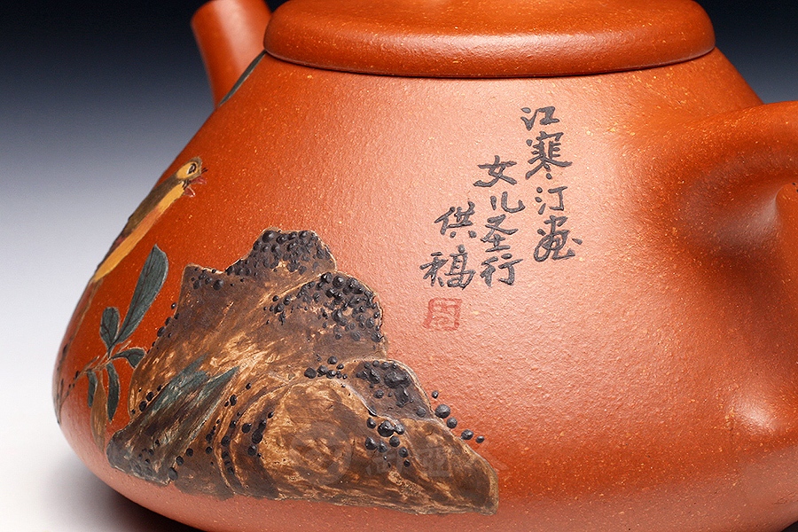石瓢(泥绘)