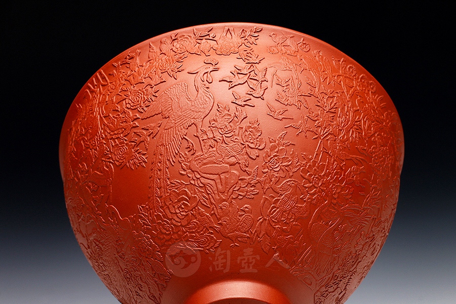 百鸟朝凤品茗杯