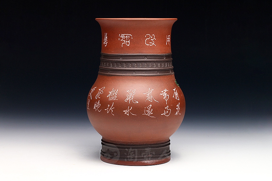 鱼罩双线回纹对瓶