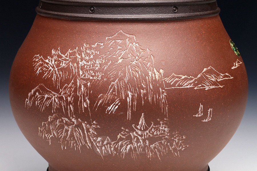 鱼罩双线回纹对瓶