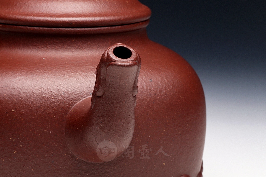 正宗原矿宜兴紫砂壶-朱砂御龙-邵顺生全手工制作-原矿朱砂老泥紫砂泥料