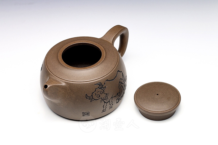 石鼓壶(华君武书画·孤品)