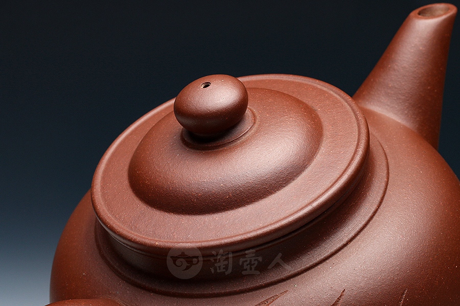 莲子壶(申石伽画·丁伟鸣刻·孤品)