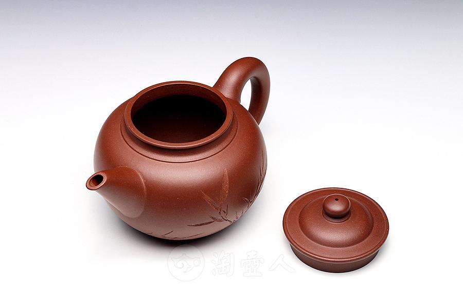 莲子壶(申石伽画·丁伟鸣刻·孤品)