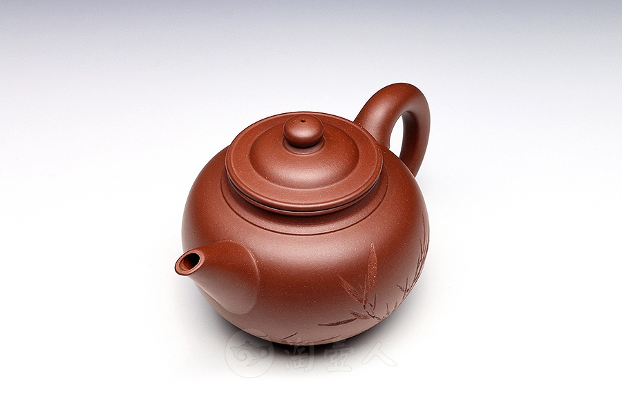 莲子壶(申石伽画·丁伟鸣刻·孤品)