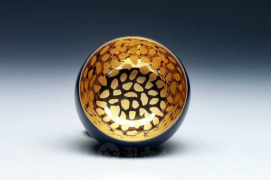刻金釉盏(蓝)