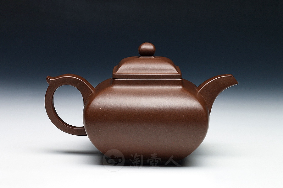 宜兴名家施小马紫砂壶作品《四方壶》原矿全手工优惠全场包邮真品