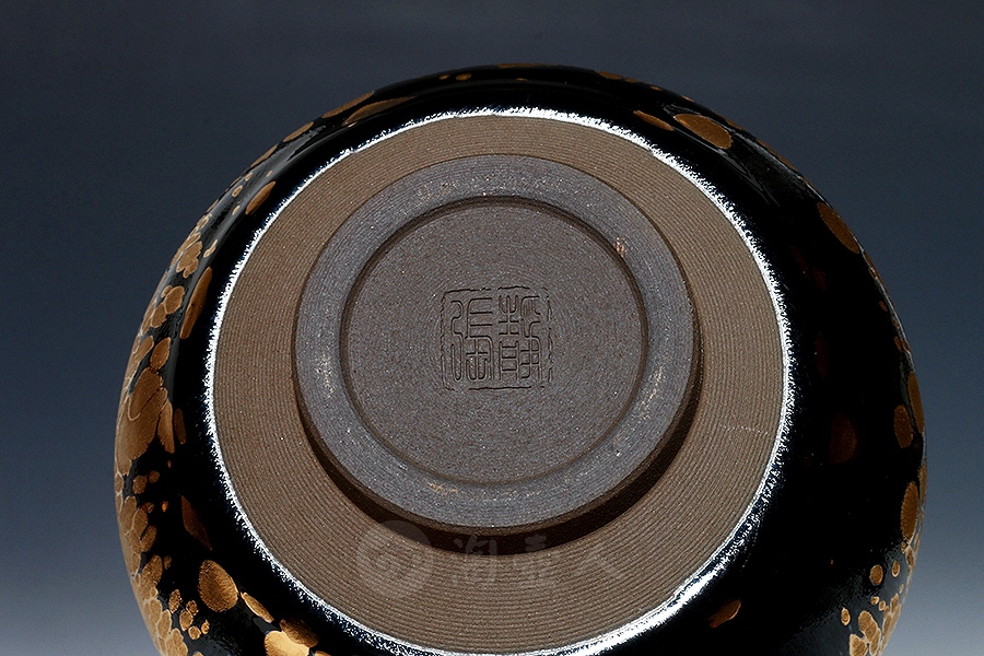 敛口碗金油滴盏(大)