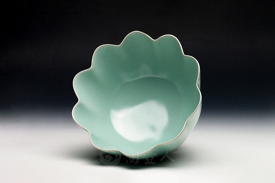 莲花碗(柴烧)
