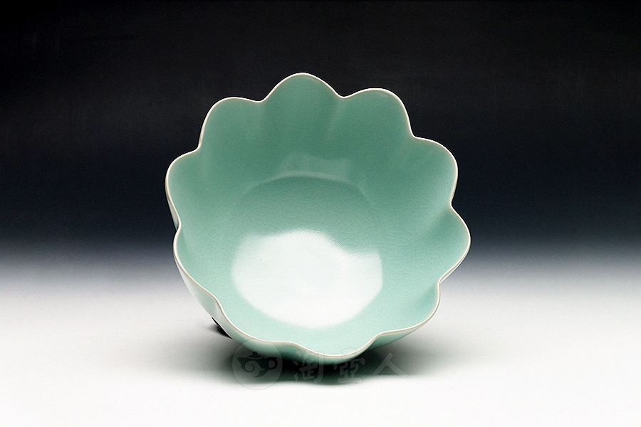 莲花碗(柴烧)