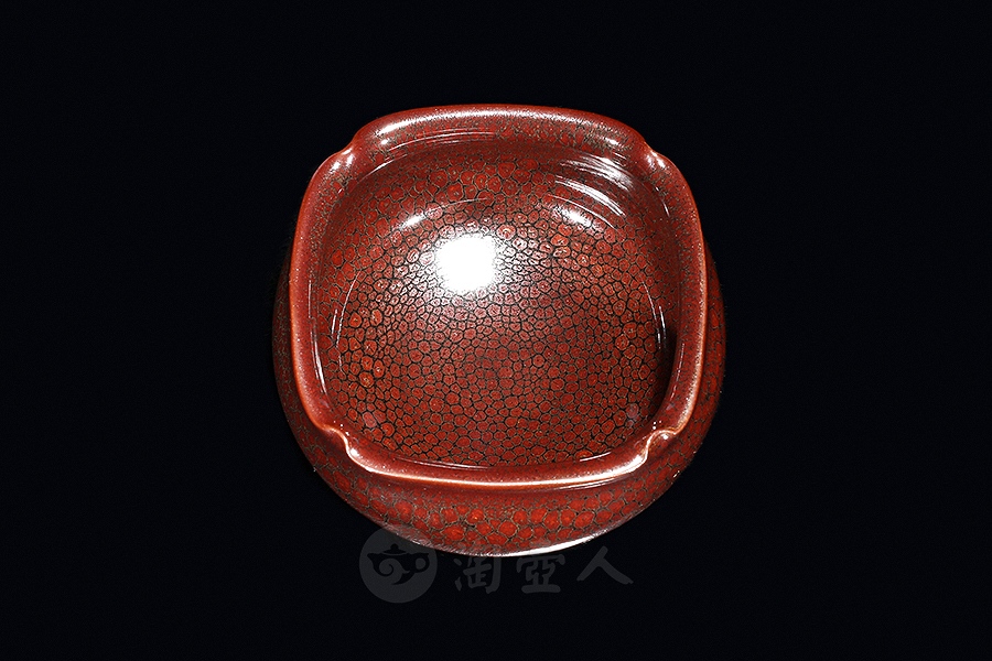 万佛方圆盏(红)