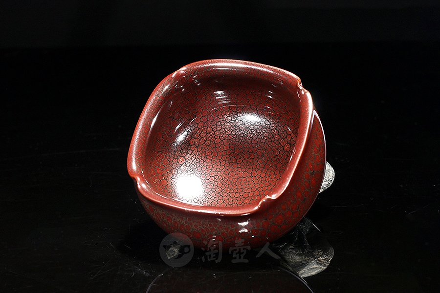 万佛方圆盏(红)