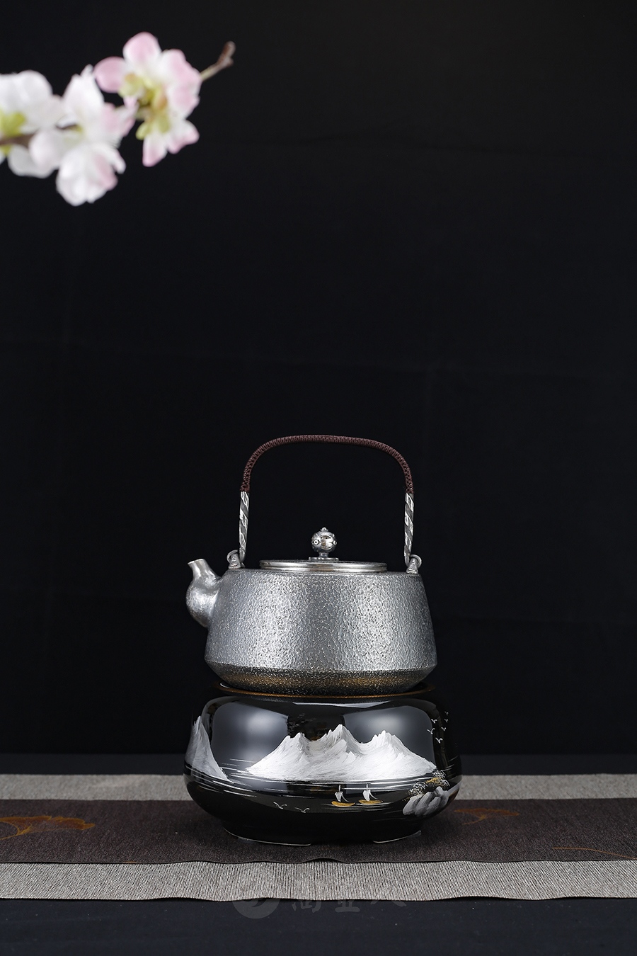 电陶炉-银粉手绘