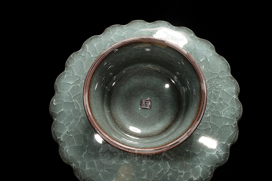 冰裂套盏(菱花)