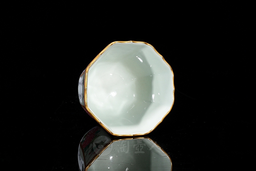 八方杯(描金)