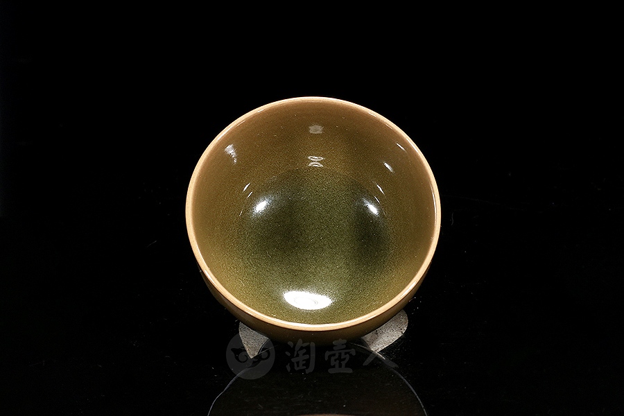 老坑釉窑变牡丹杯