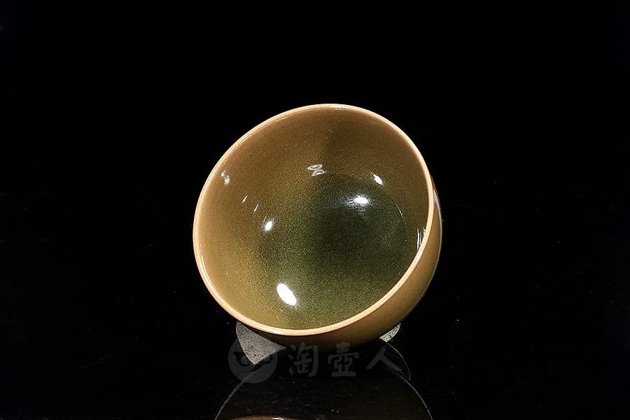 老坑釉窑变牡丹杯