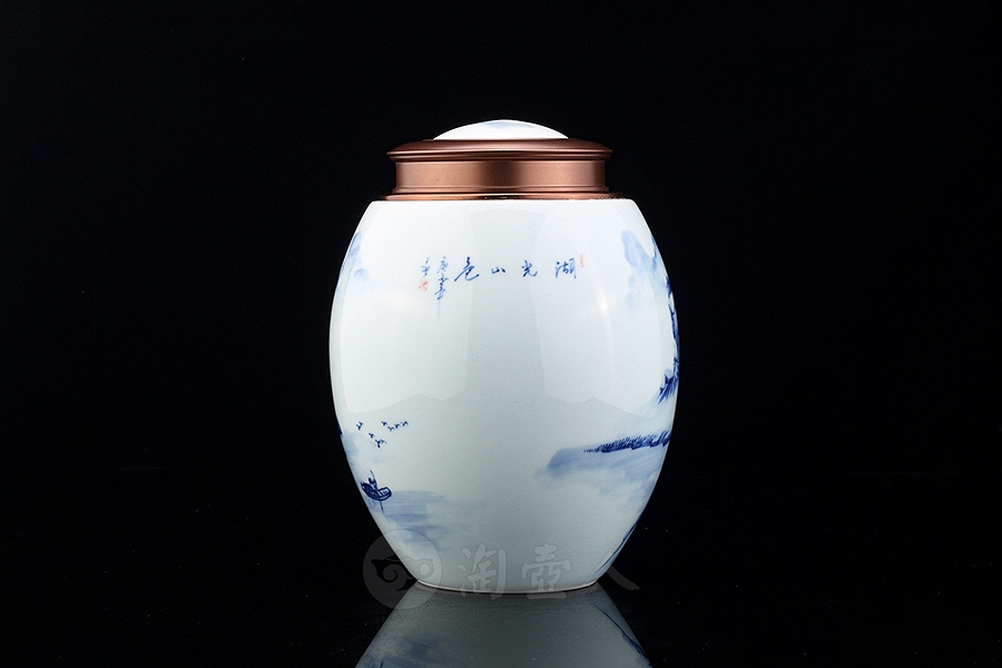 湖光山色茶叶罐