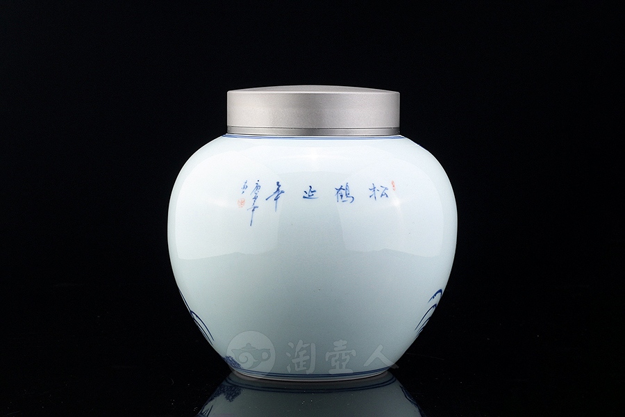 松鹤延年茶叶罐