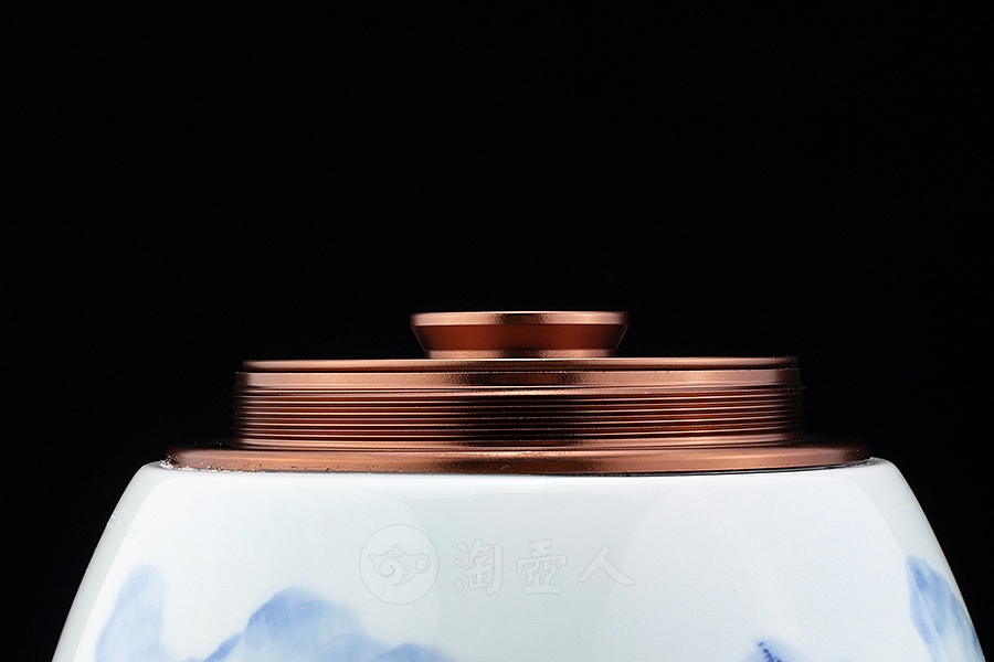 湖光山色茶叶罐