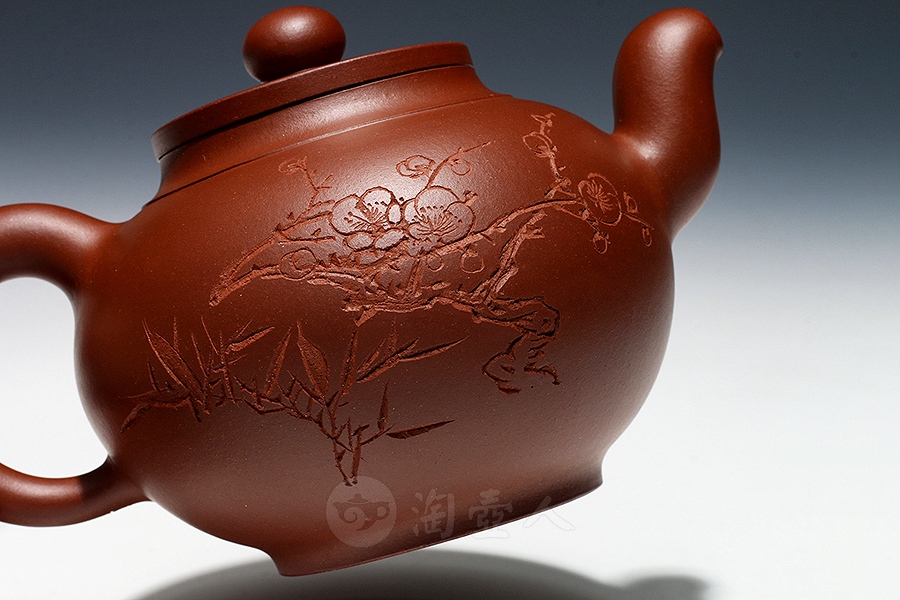 毛国强制得福紫砂壶