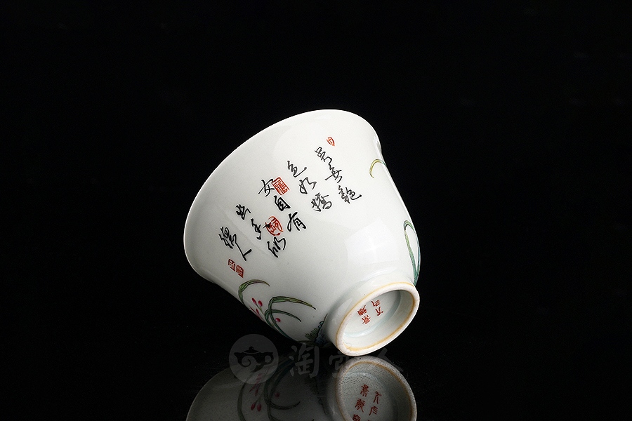 梅兰竹菊套杯