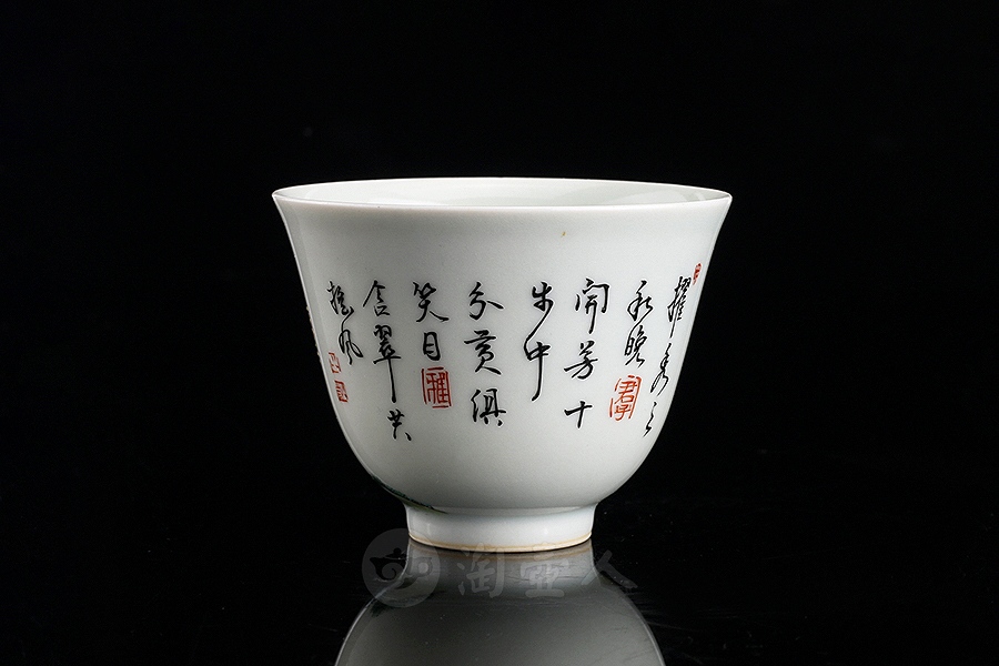 梅兰竹菊套杯
