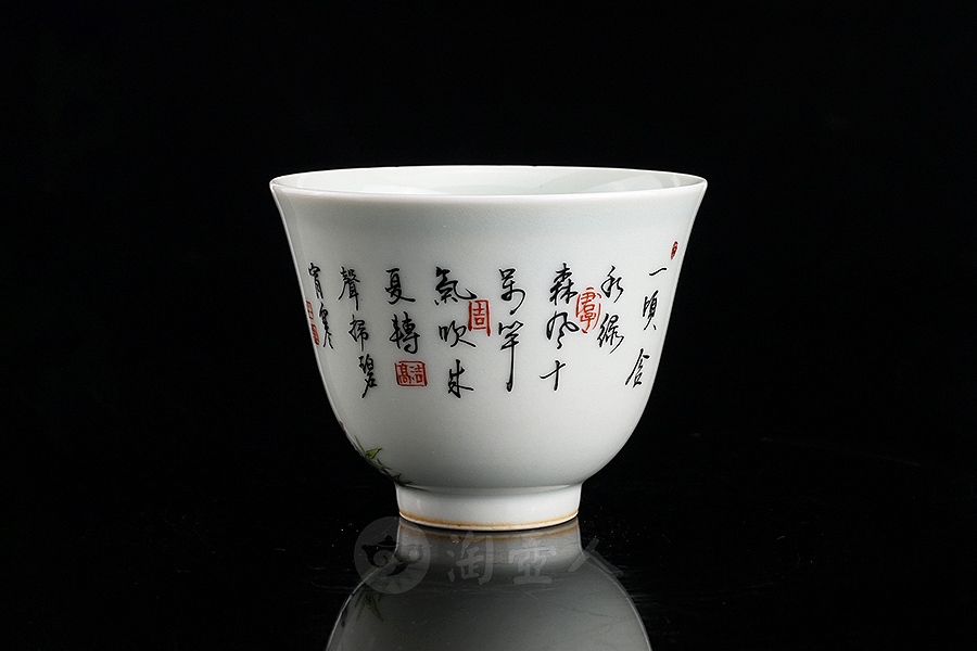 梅兰竹菊套杯