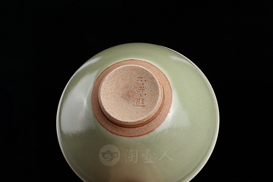 越窑秘色釉束口盏(小)