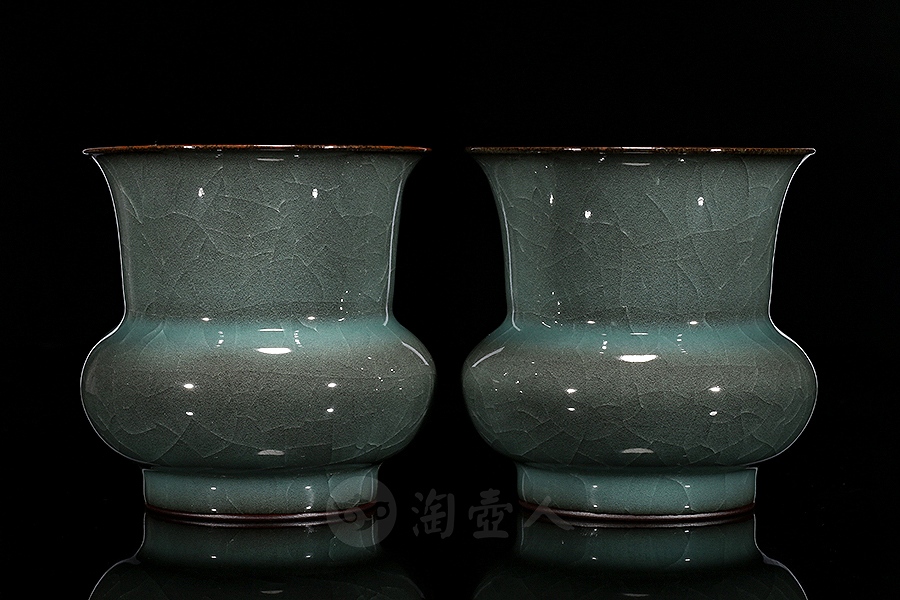 高颈撇口铁胎茶斗(小)