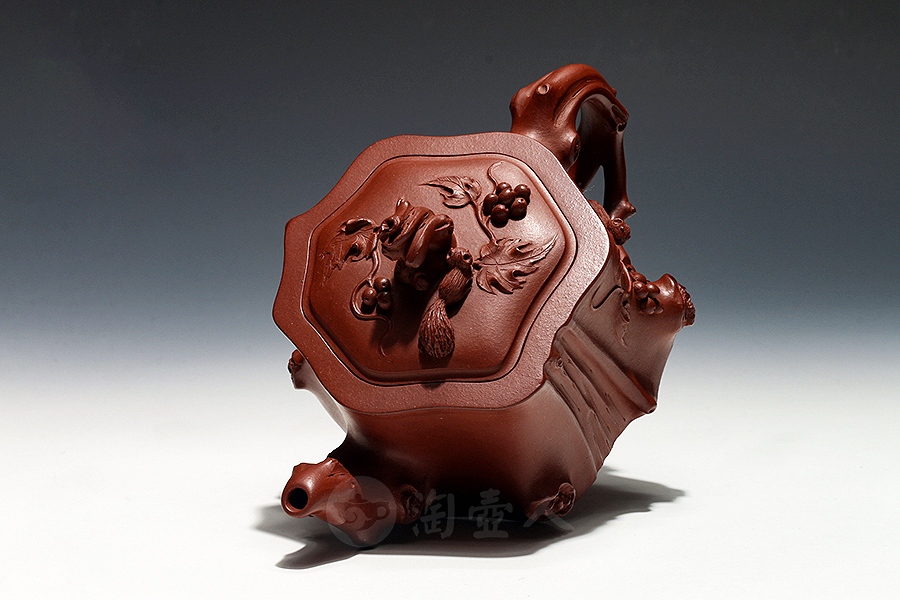 宜兴名家恽益萍紫砂壶作品《秋韵壶》原矿全手工优惠全场包邮真品