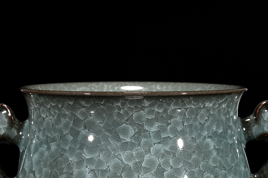 冰裂鱼耳炉(大)