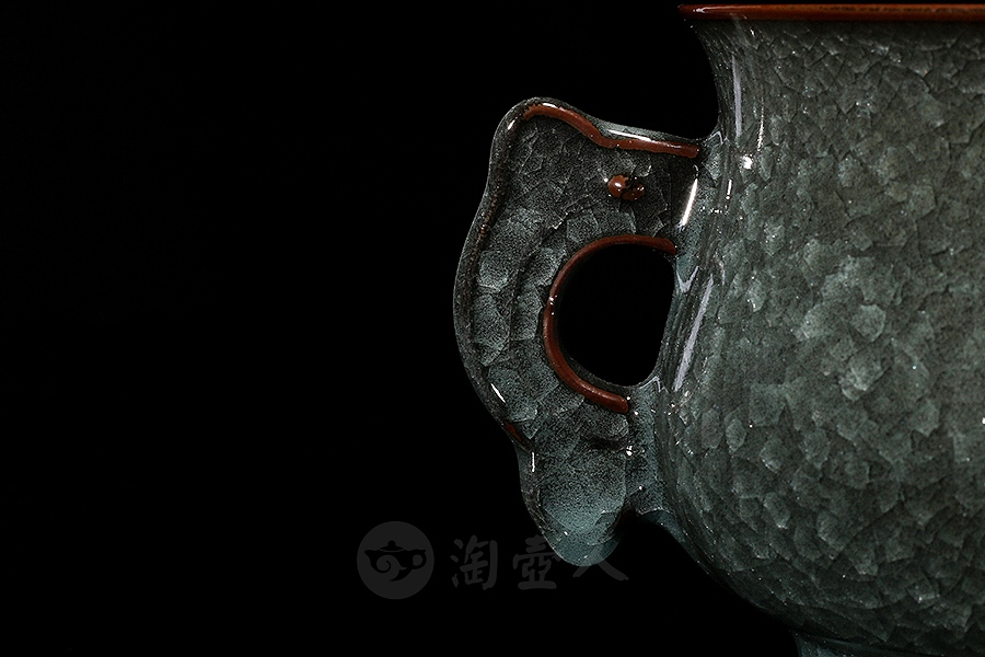 冰裂鱼耳炉(大)