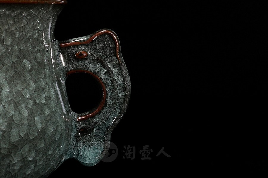冰裂鱼耳炉(大)
