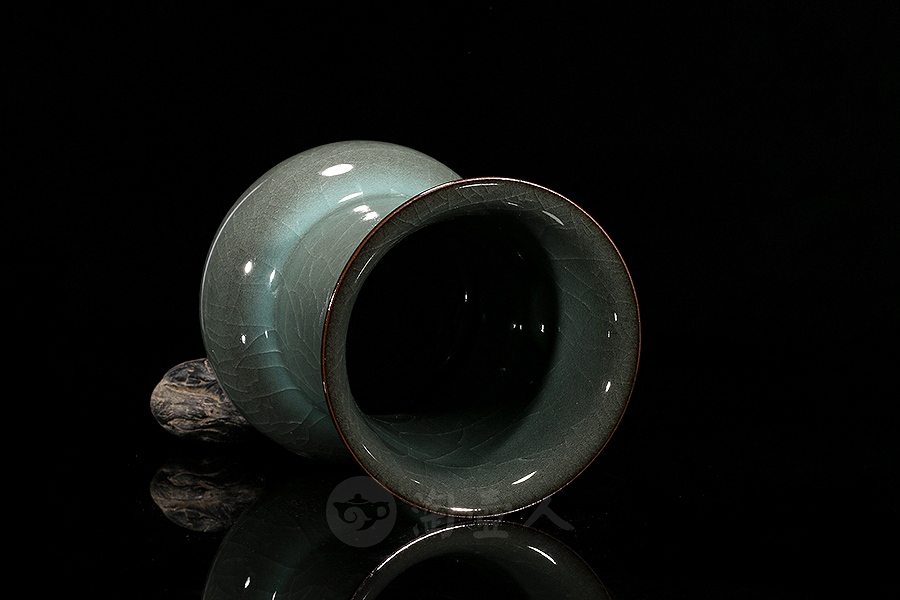 高颈撇口铁胎茶斗(大)