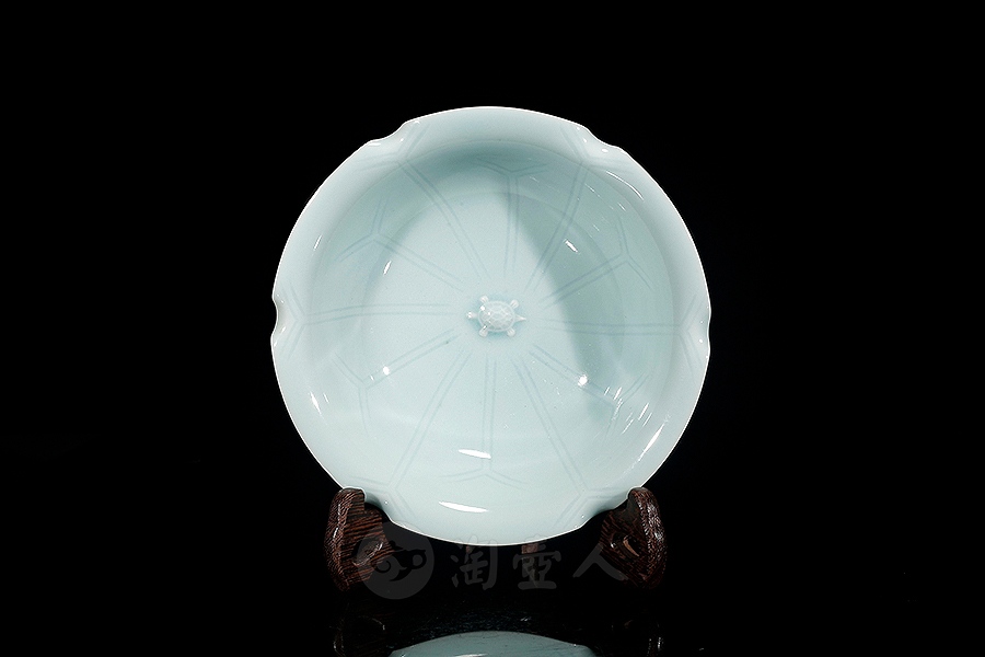 小龟心碗(粉青)