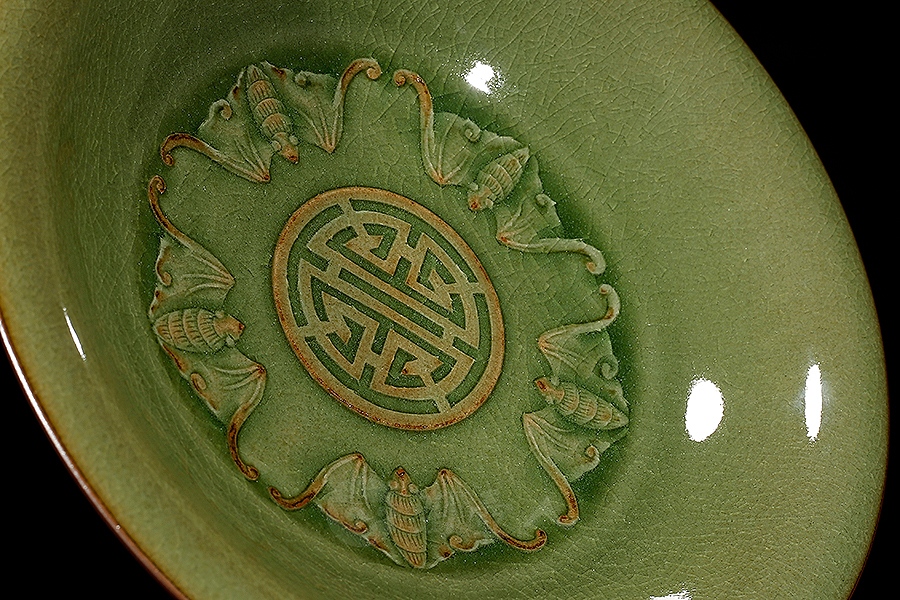 五福捧寿果碟