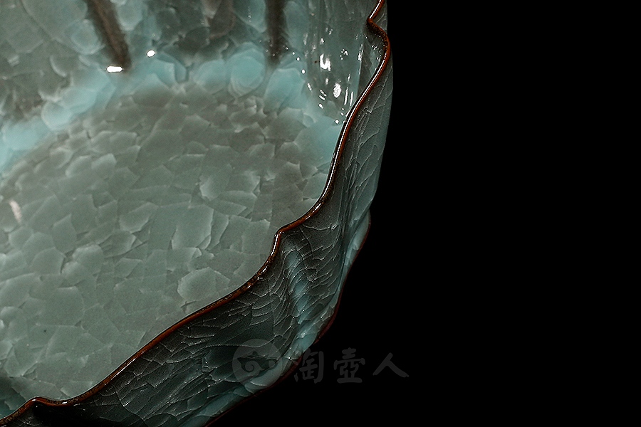 冰裂葵口洗