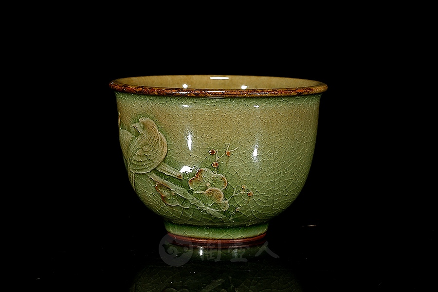 鸟语花香品茗杯