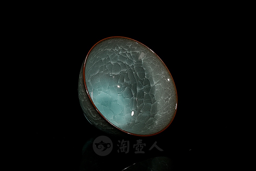圆口冰裂品茗杯