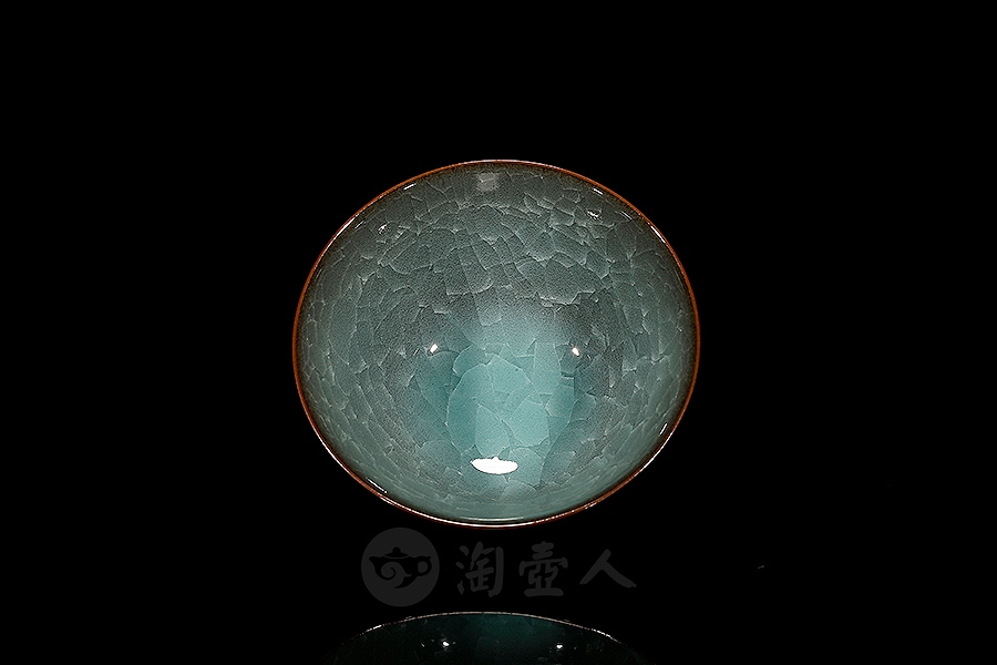 圆口冰裂品茗杯