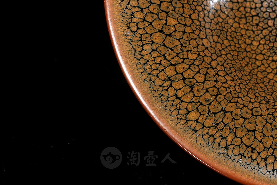 撇口黄鹧鸪盏