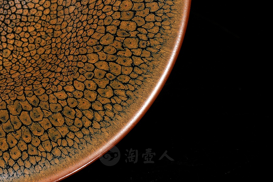撇口黄鹧鸪盏