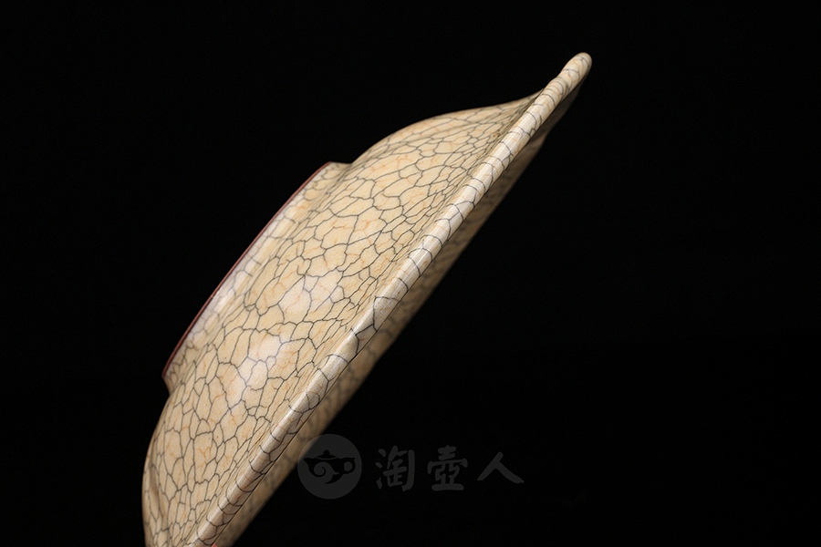 哥窑葵花式盘